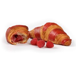 Croissant cu 16% unt si zmeura 90g