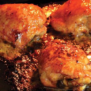 Pulpe de pui superioare, marinate in sos BBQ, coapte 2.5kg