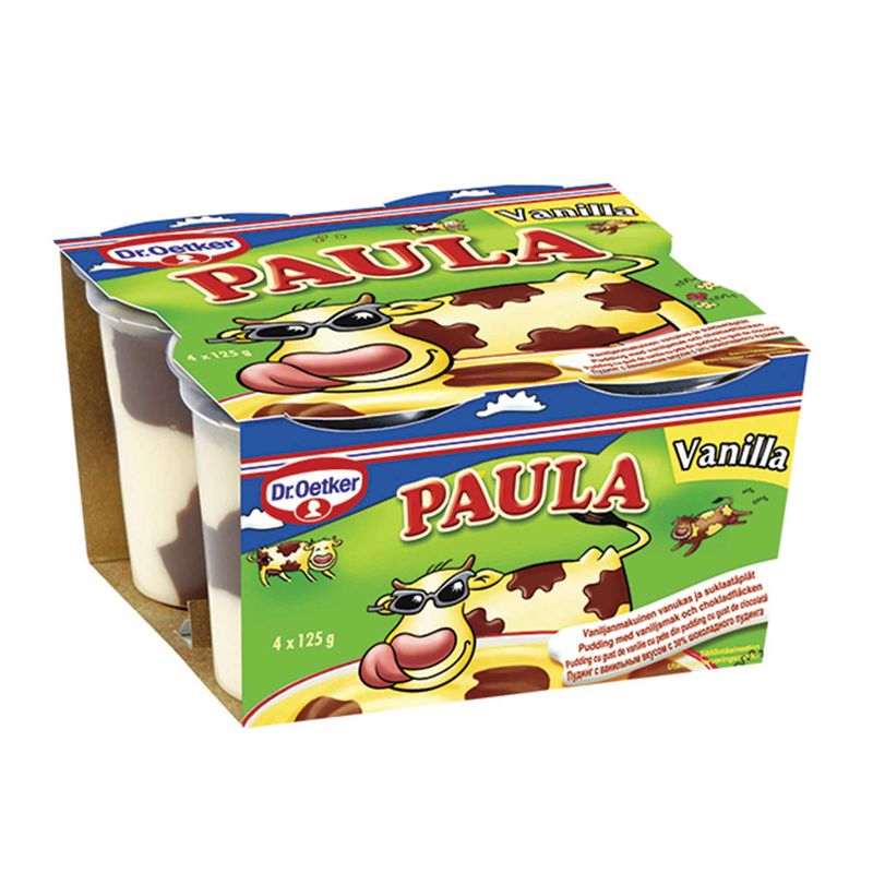 Budinca cu vanilie si ciocolata (4x125g) 500g