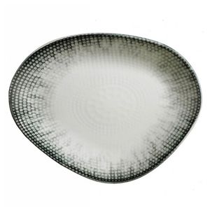 Farfurie triunghiulara portelan Iceberg 35cm, set*12 buc