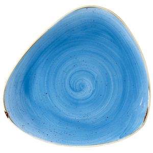 Farfurie triunghiulara portelan Stonecast 26.5cm albastru, set*12 buc