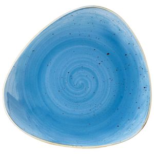 Farfurie triunghiulara portelan Stonecast 19.2cm albastru, set*12 buc