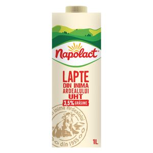 Lapte UHT 3.5%, cutie 1l, bax*12 buc