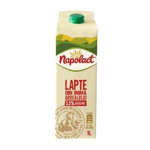 Lapte proaspat 3.5%, cutie 1l, bax*12 buc