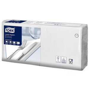 Servetele pentru masa albe, 2 straturi, 33*33cm, 200 portii, 10 pachete/bax