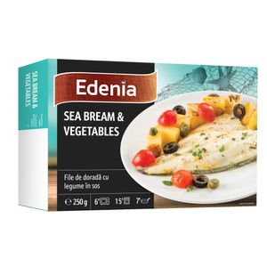 File de dorada cu legume in sos 250g