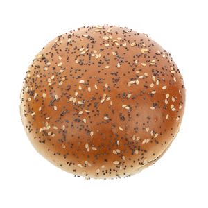 Chifla pentru burger, feliata, cu seminte de in si susan, fully baked 81g