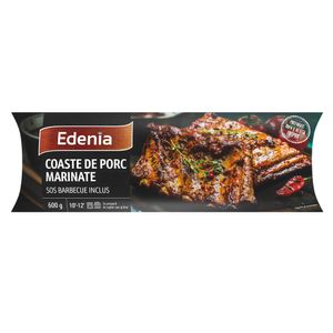 Coaste de porc marinate, cu sos barbeque inclus 600g