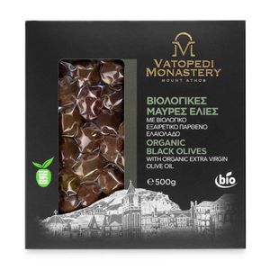 Masline negre uscate in vid, cu samburi, bio 500g