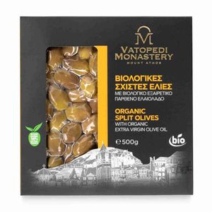 Masline verzi in vid, taiate, bio 500g