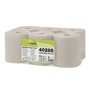 Rola prosop hartie, bej, autocut, 2 straturi, 285m, 6 role/bax