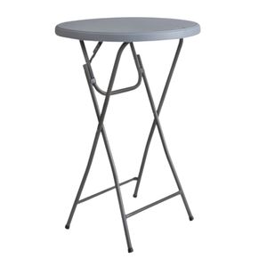 Masa pliabila inalta Ø80, blat polietilena, Cocktail