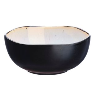 Bol ceramica glazurata Iris, alb, 16.5x6.5cm, 800ml, set*6 buc
