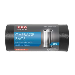 Saci menaj 60l, HDPE 60x80cm, negri, 8 microni, 40 saci/rola, bax*25 role