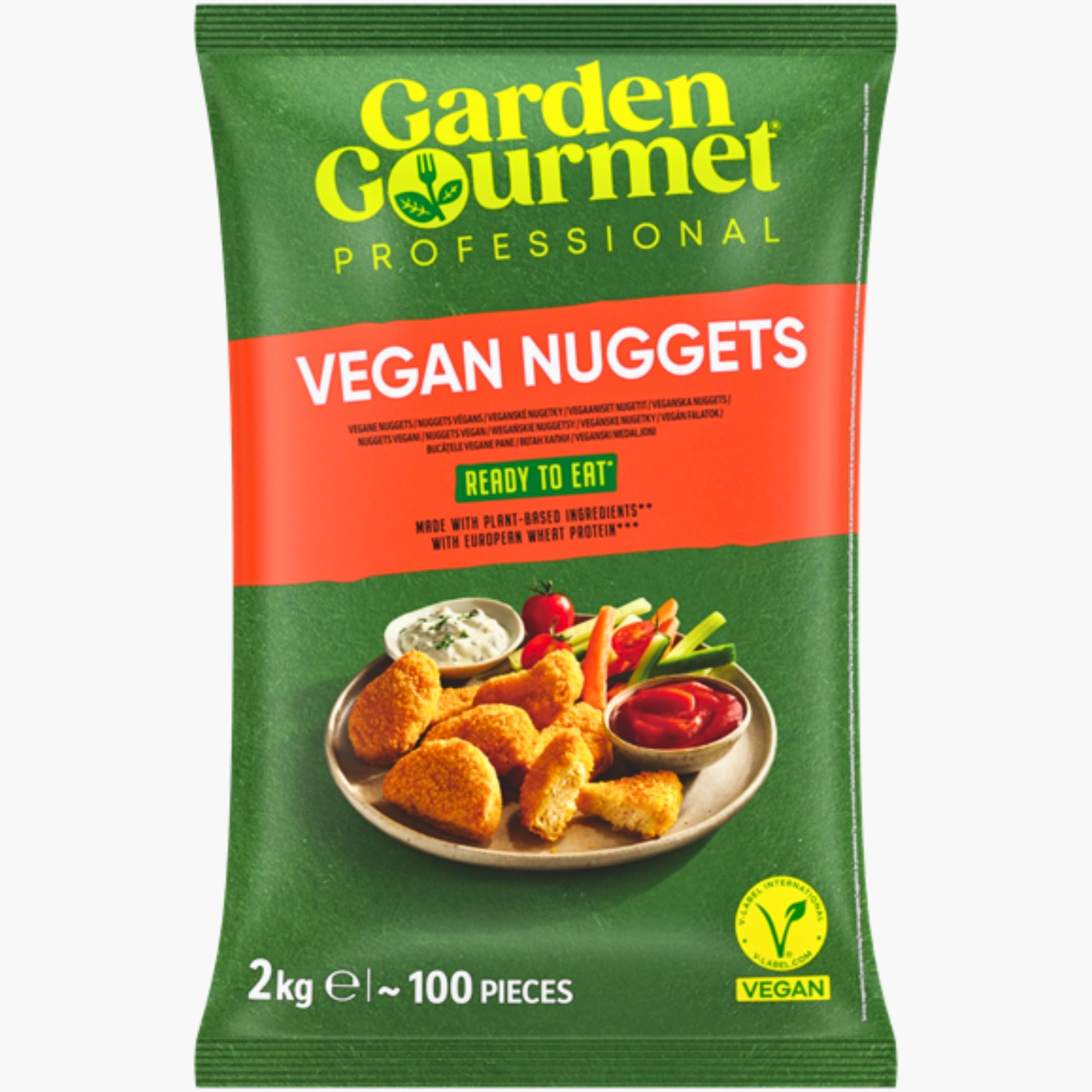 Nuggets vegani pe baza de proteina din grau 2kg - Bocado