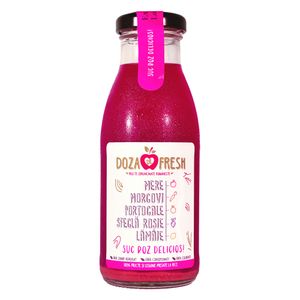 Suc natural de mere, morcovi, portocale, sfecla rosie, lamaie 250ml bax*6 buc