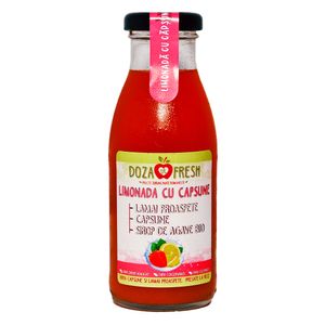 Limonada naturala cu capsune si agave 250ml, bax*6 buc