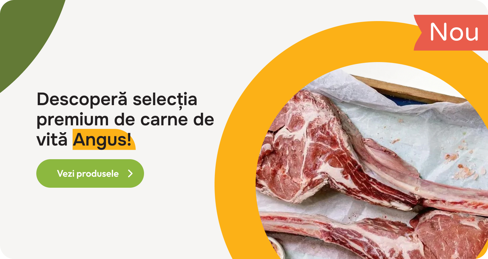 Descoperă selecția premium de carne de vită Angus!