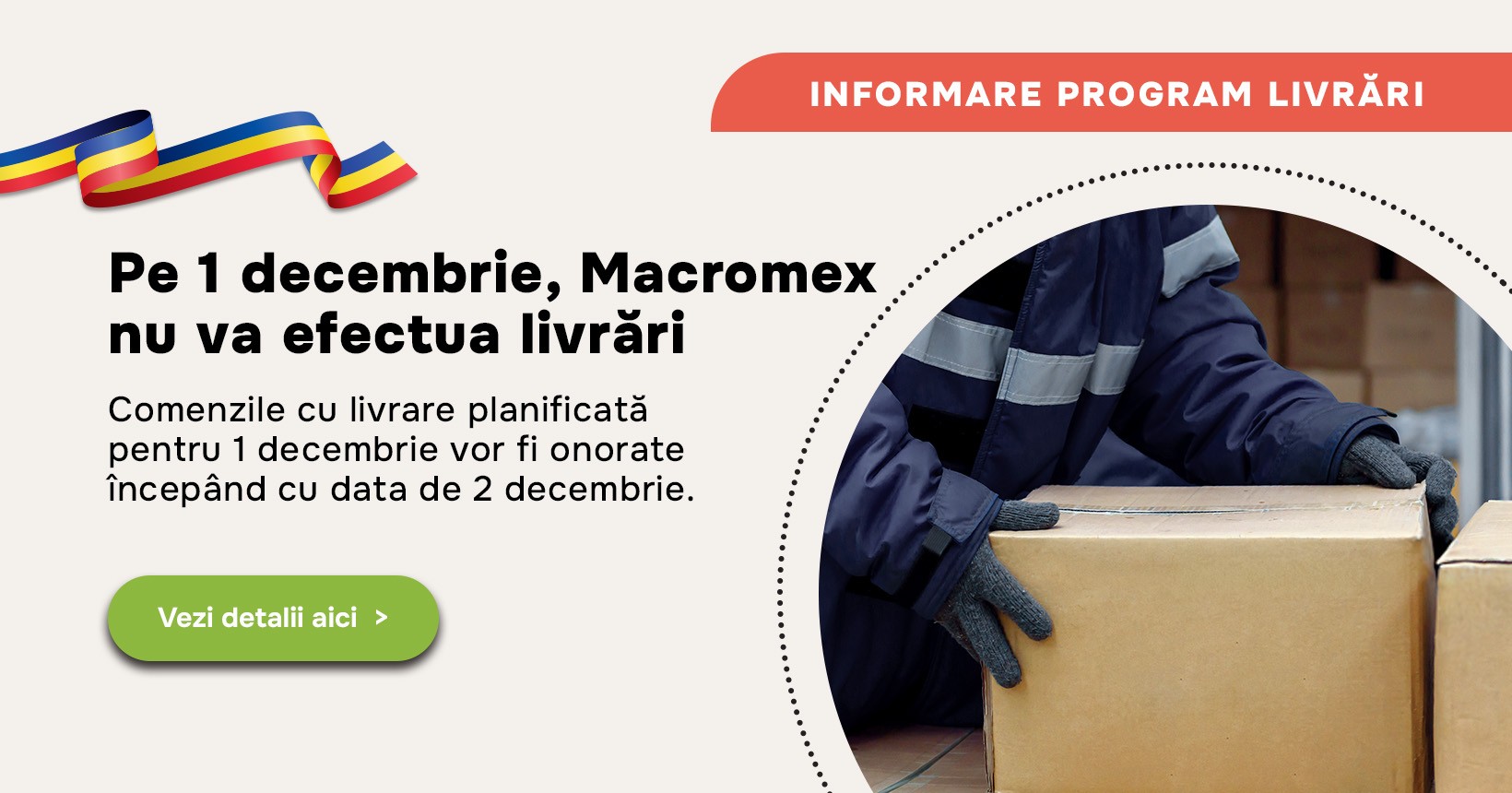Informare program livrari​